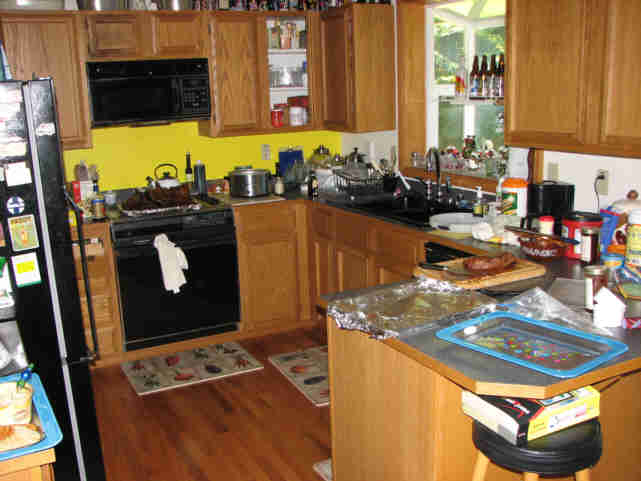 messy kitchen