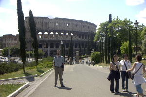 Rick near the Colosseum